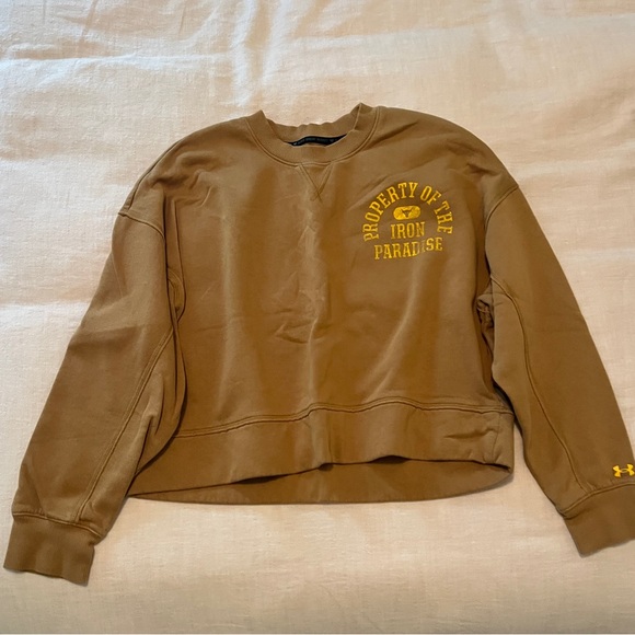 Under Armour Cropped Iron Paradise Sweatshirt - Picture 1 of 2